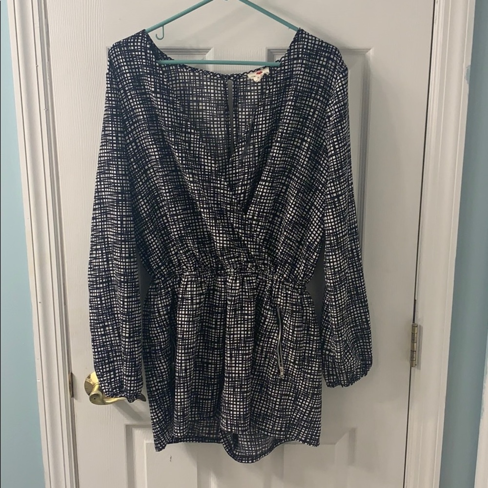 Checkered romper
